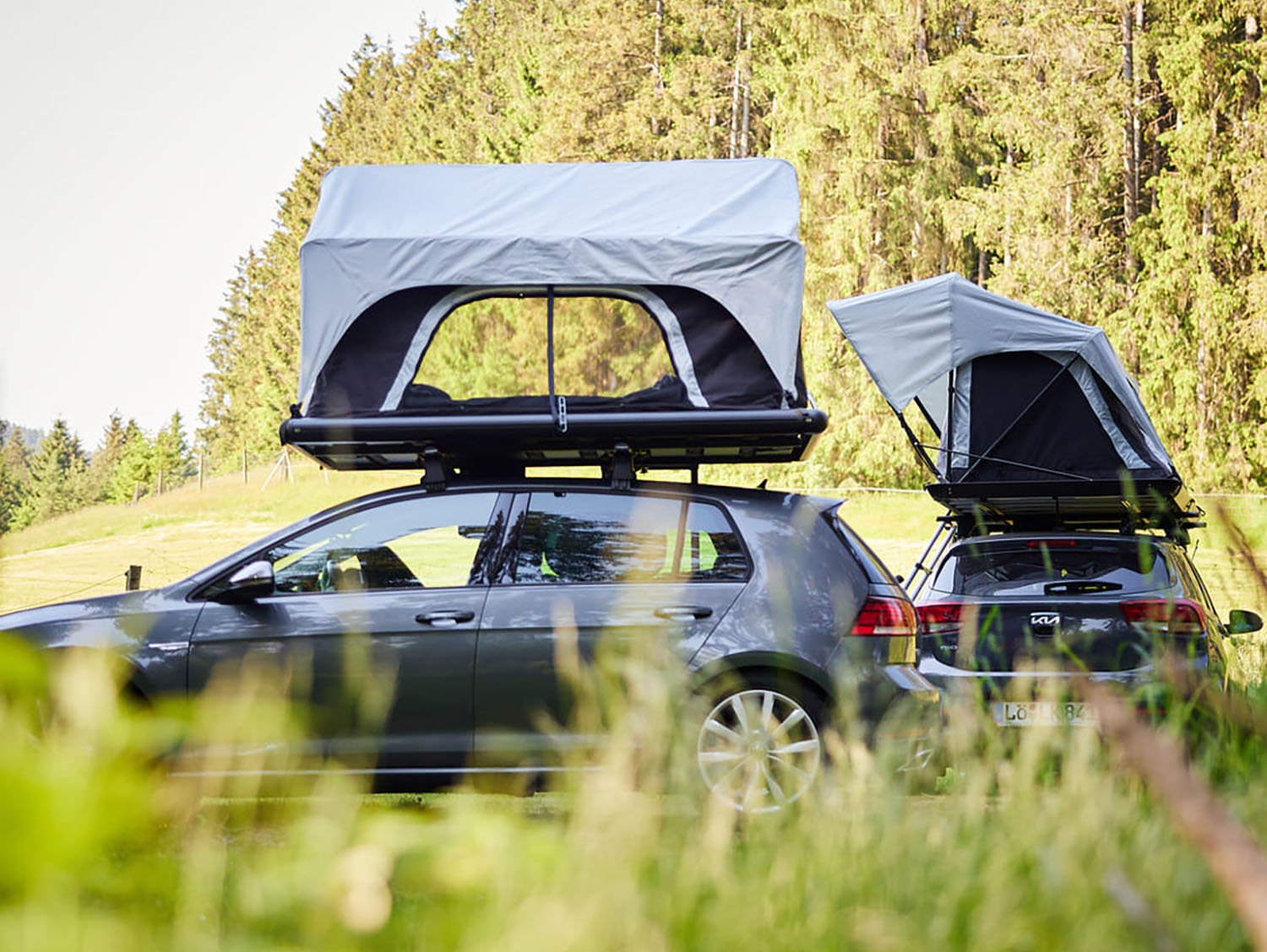 1-2 People  Aluminum Soft shell Car  Roof Top Tent  DIY MOT-T1000