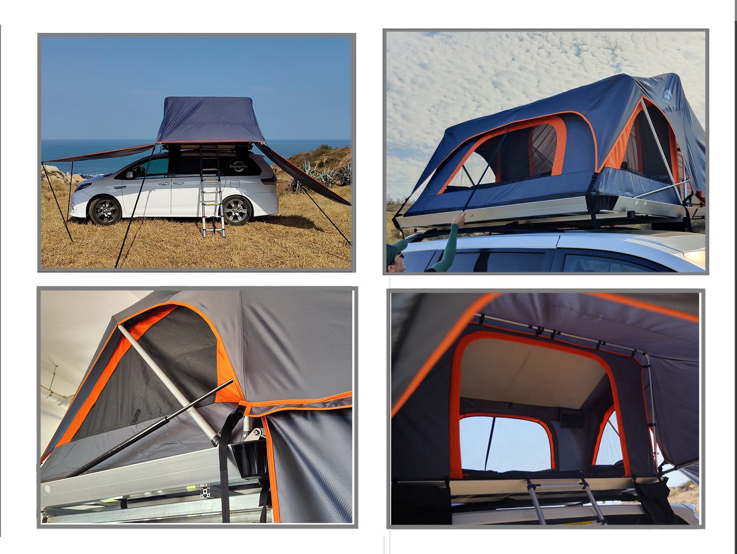 2 People Aluminum Soft Shell Roof Top Tent  MOT-T1000 R
