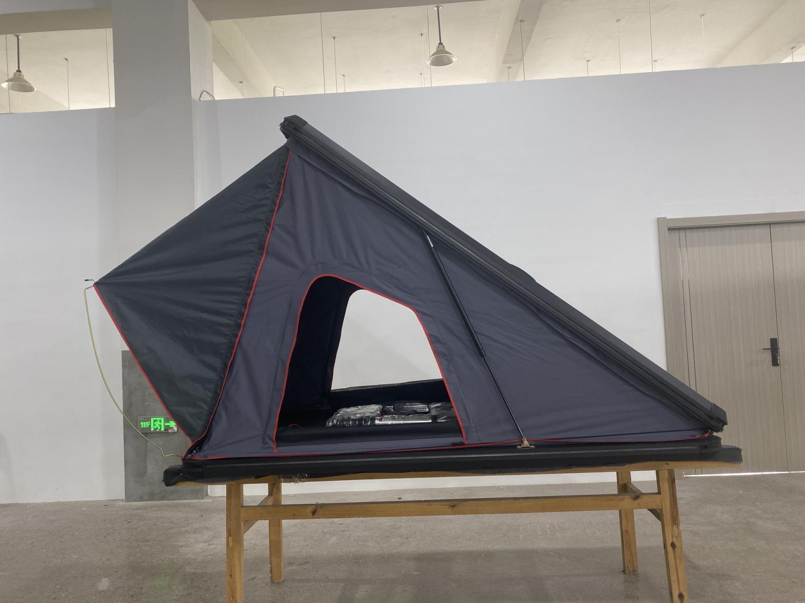 2 People Triangle  Aluminum Hard Shell Roof Top Tent  MOT-LT01