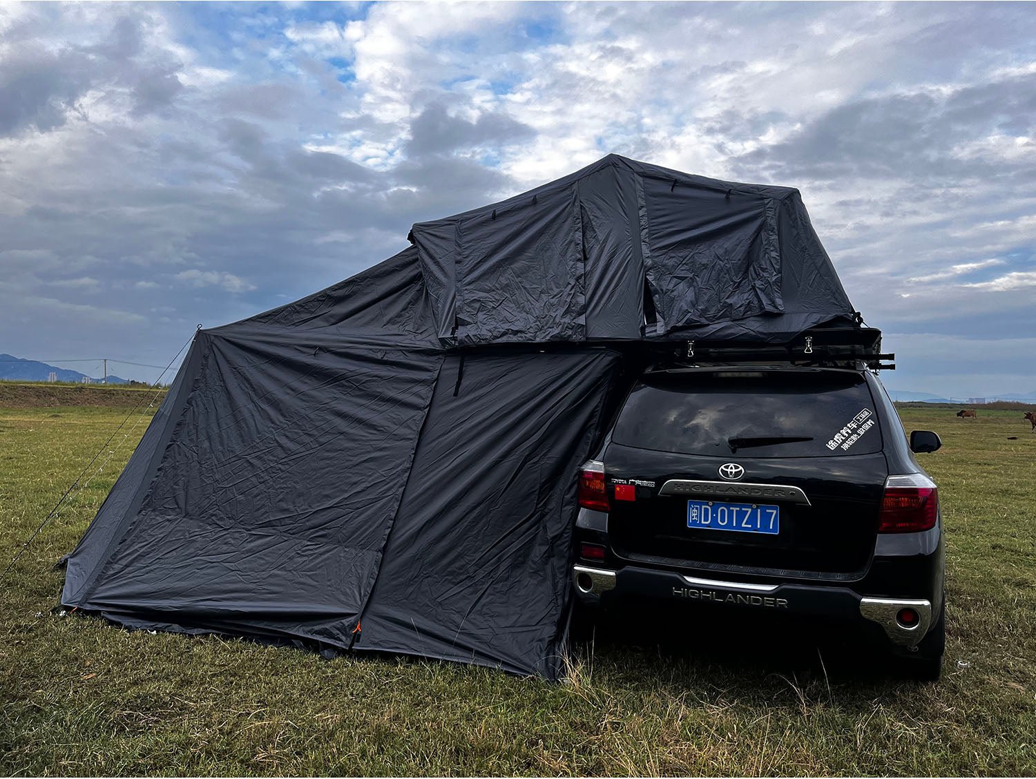 4People Aluminum Hard shell Car  Roof Top Tent MOT- L800P