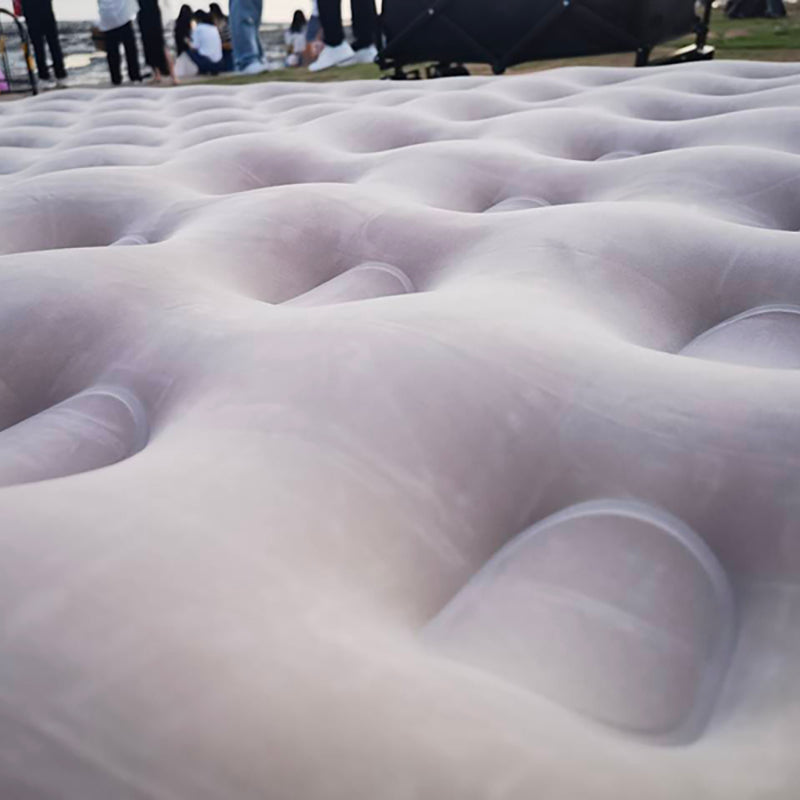 Heavy-Duty PVC Air Mattress for Camping - Compact, Inflatable Outdoor Sleeping Bed