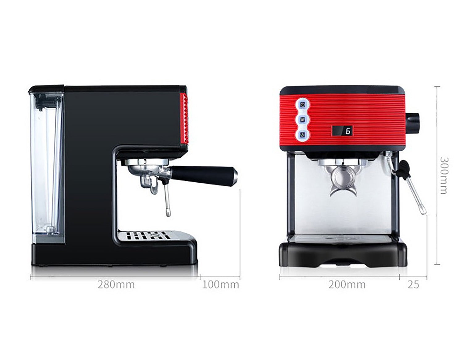 Compact Stainless Steel Espresso Machine M-YS3601 for Camping, Portable Roof Top Coffee Maker