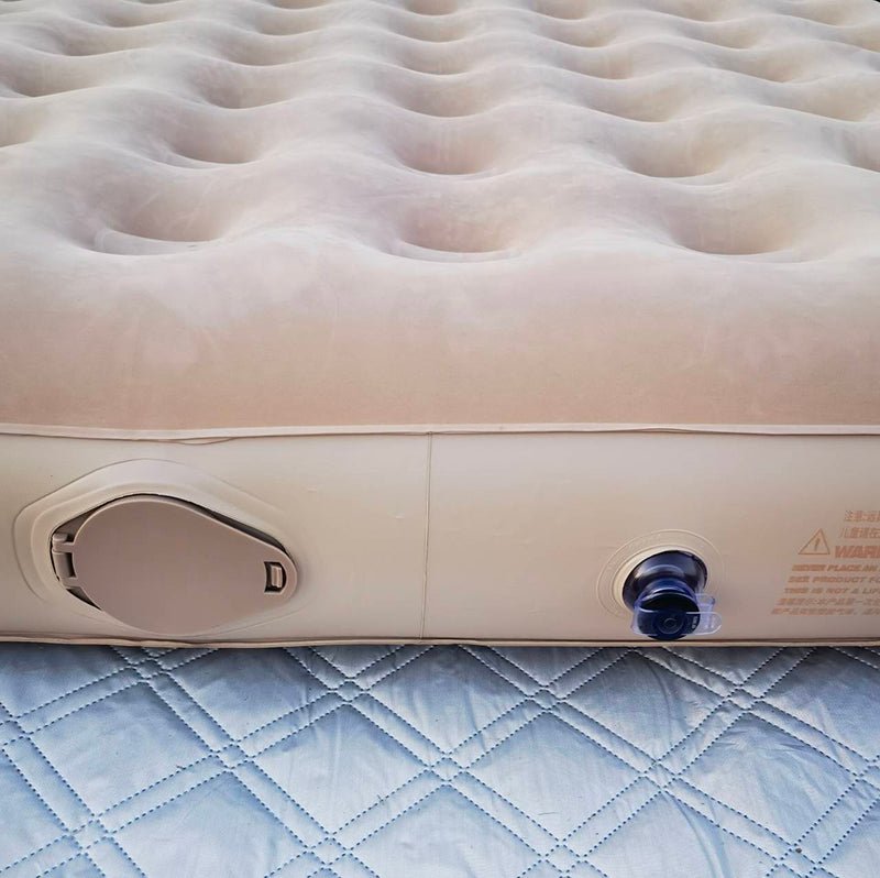 Heavy-Duty PVC Air Mattress for Camping - Compact, Inflatable Outdoor Sleeping Bed