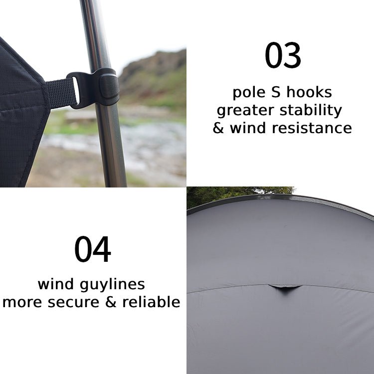 Opera House Shaped Awning  for Camping base  MOT-TM002