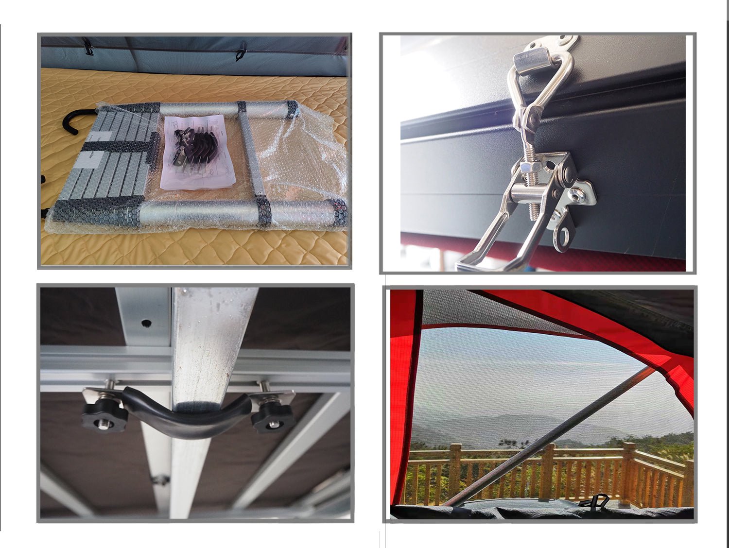 2 People Triangle  Aluminum Hard shell Car  Roof Top Tent   MOT-T600